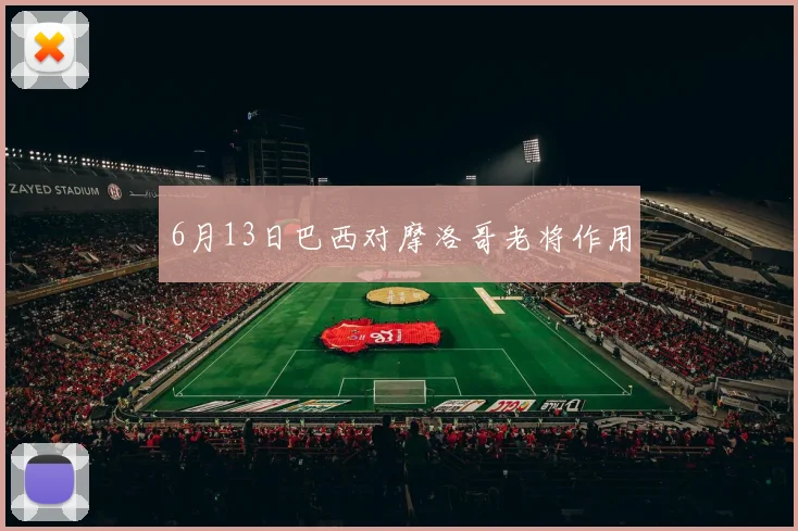 6月13日巴西对摩洛哥老将作用