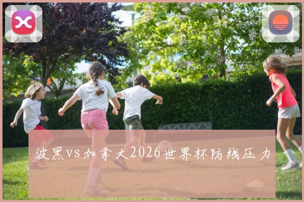 波黑vs加拿大2026世界杯防线压力